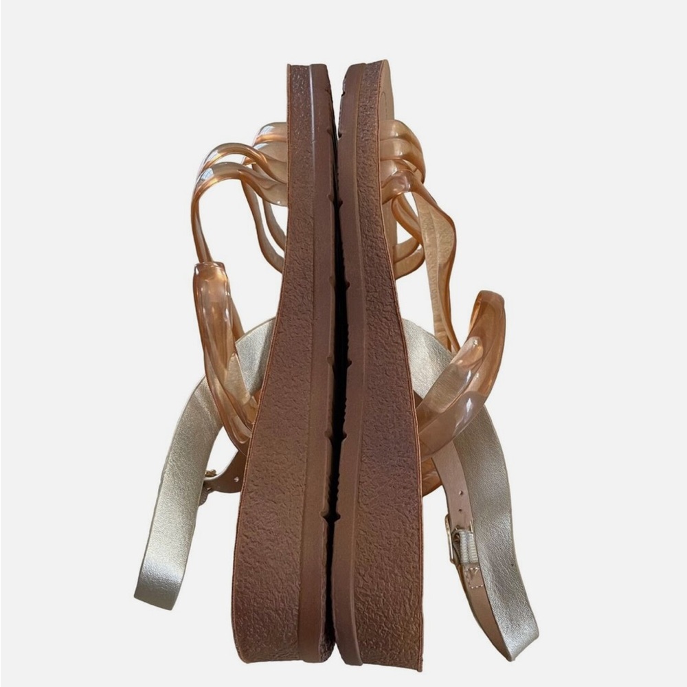 Wanted Cannon Peach Clear Jelly Sandals Size 7 - Picture 6 of 8
